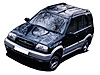 Suzuki Grand Vitara five door (1998 to 2005)  :also known as - Suzuki Escudo five door, Suzuki Sidekick five door, Suzuki Tracker five door