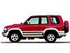Opel Monterey three door (1992 to 1996) for cars with roof rails