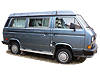 Volkswagen T3 Transporter high roof (1980 to 1991) high roof