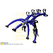 Ssangyong Musso (1995 to 2004)  :Saris Bones 3 bike carrier, blue, no. SAB3-BE