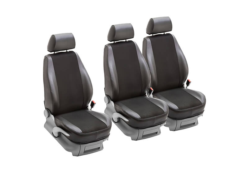 Peugeot Partner L1 (SWB) (2008 to 2018):PeBe Stark 1 + 1 + 1 seat cover set, with headrests, no. 744531NR