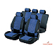 Renault 19 van (1989 to 1995)  :Walser velours car seat covers, Chesscut blue, 12318
