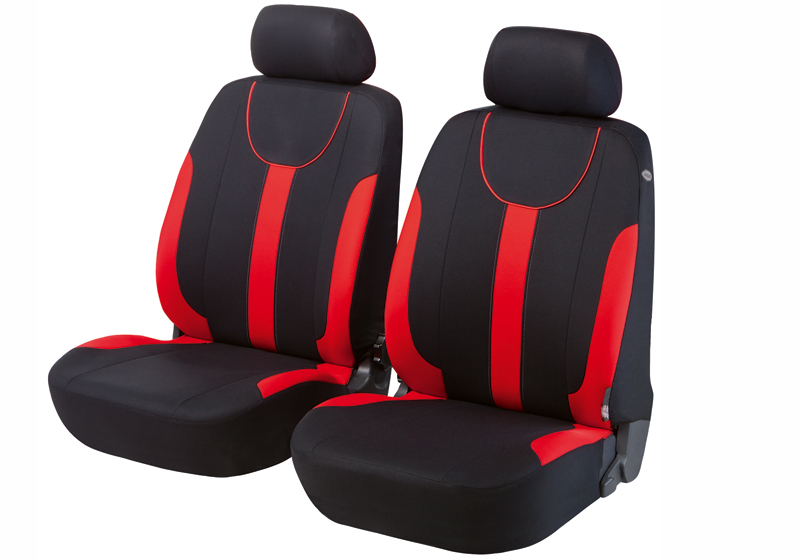 Nissan Navara double cab (1998 to 2002):Walser seat covers, front seats only, Dorset red, 11962