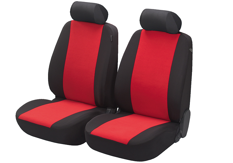 Nissan Navara double cab (1998 to 2002):Walser seat covers, front seats only, Flash red, 12548