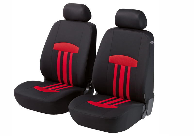 Toyota Hi Lux double cab (2005 to 2016):Walser seat covers, front seats only, Kent red, 11810