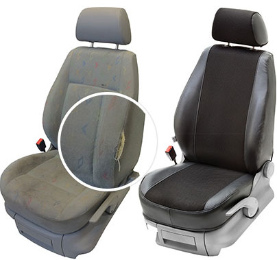 With and without a seat cover