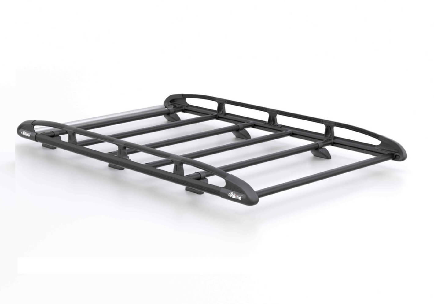 Ford Transit Connect L2 (LWB) (2014 onwards):Rhino KammRack Black aluminium rack 240cm x 125cm no. B622