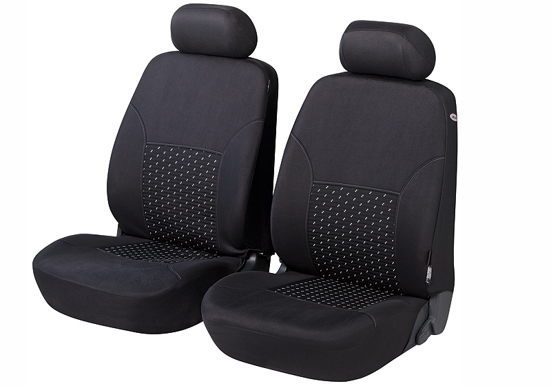 Peugeot Partner L2 (LWB) (2018 onwards):Walser jacquard seat covers, front seats only, Dotspot, 11938