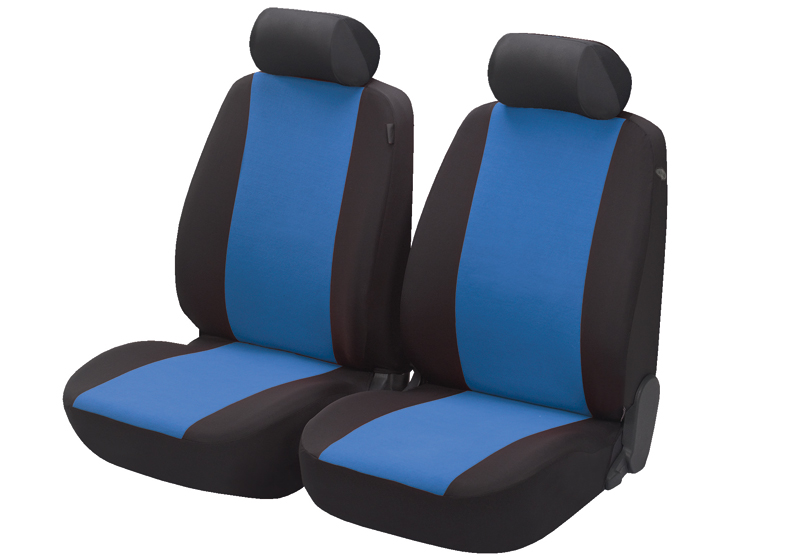 Nissan Navara double cab (2002 to 2005):Walser seat covers, front seats only, Flash blue, 12547