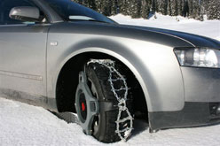 Ladder track snow chains